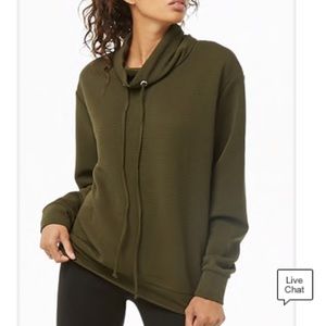 ribbed turtleneck sweater